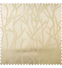 Beige color natural designs texture finished surface sea plants flowing pattern polyester main curtain